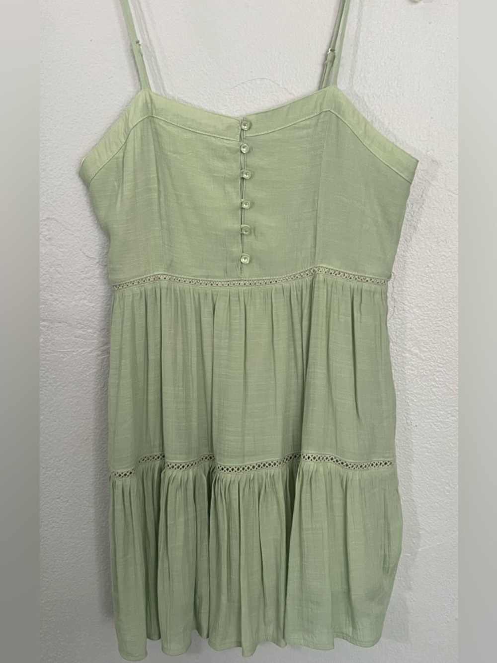 Love Tree Mint Green Smocked Top